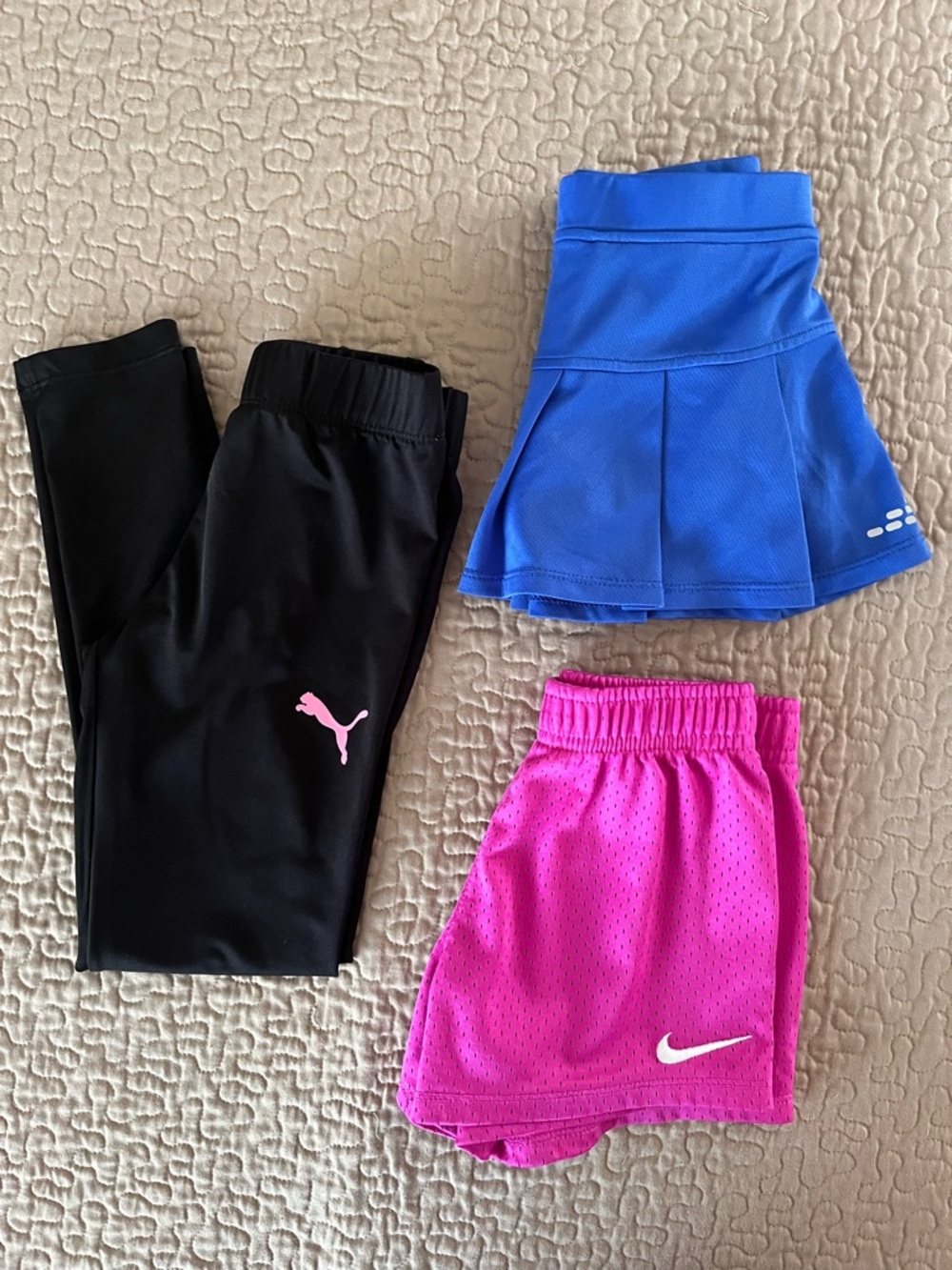 Bcg Blue Skirt 6-6X Puma Black Leggings S Nike Shorts 6-7 Set